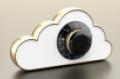White cloud with a combination lock