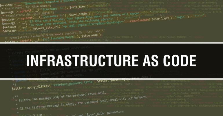 infrastructure as code written on top of code 